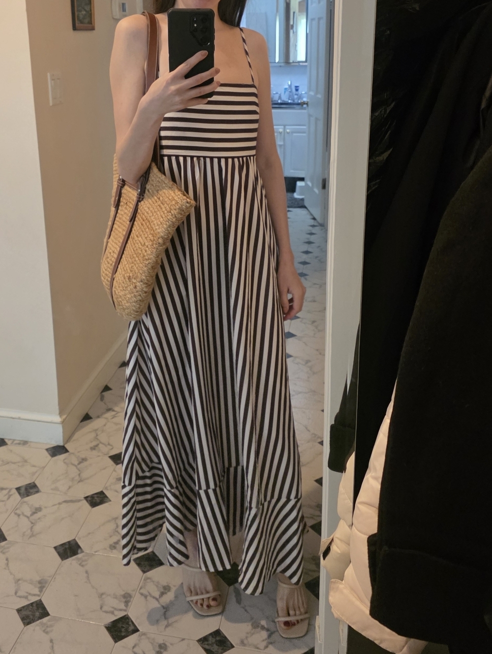 Satin maxi dress